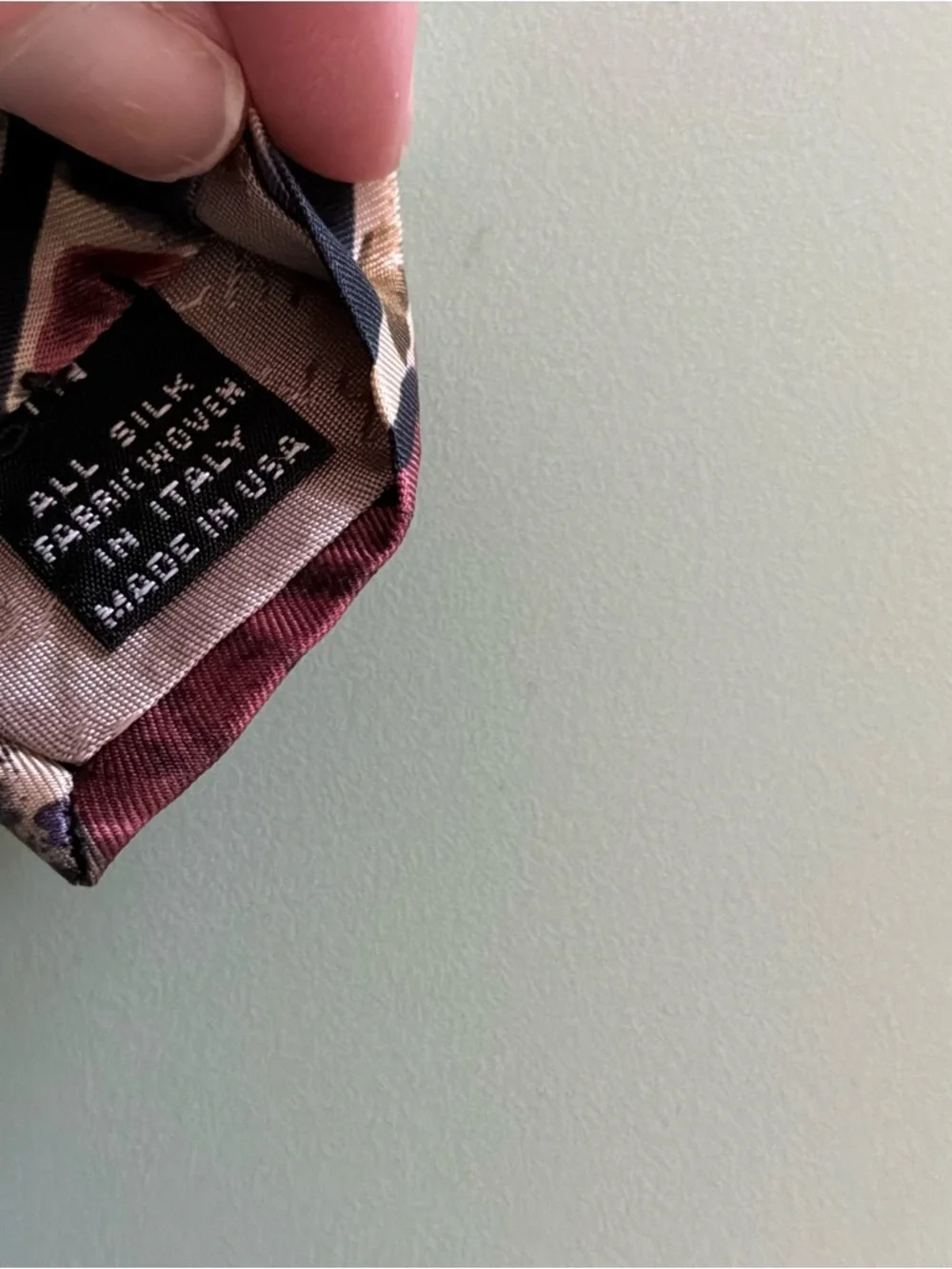 Vintage Christian Dior Silk Tie graphic 80’s 90’s black burgundy pink green